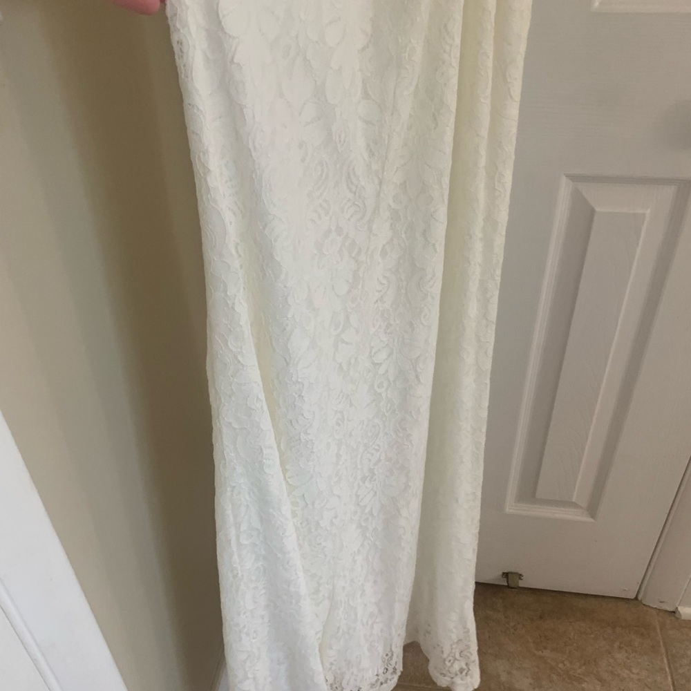 NWT Lulu’s off white wedding/ formal dress - Picture 2 of 10